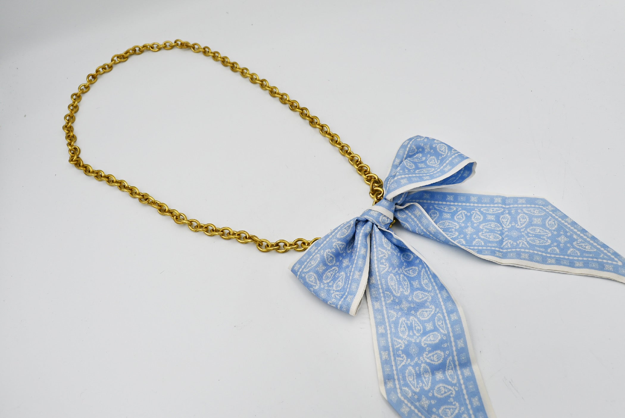 Twilly with Brass Chain Necklace