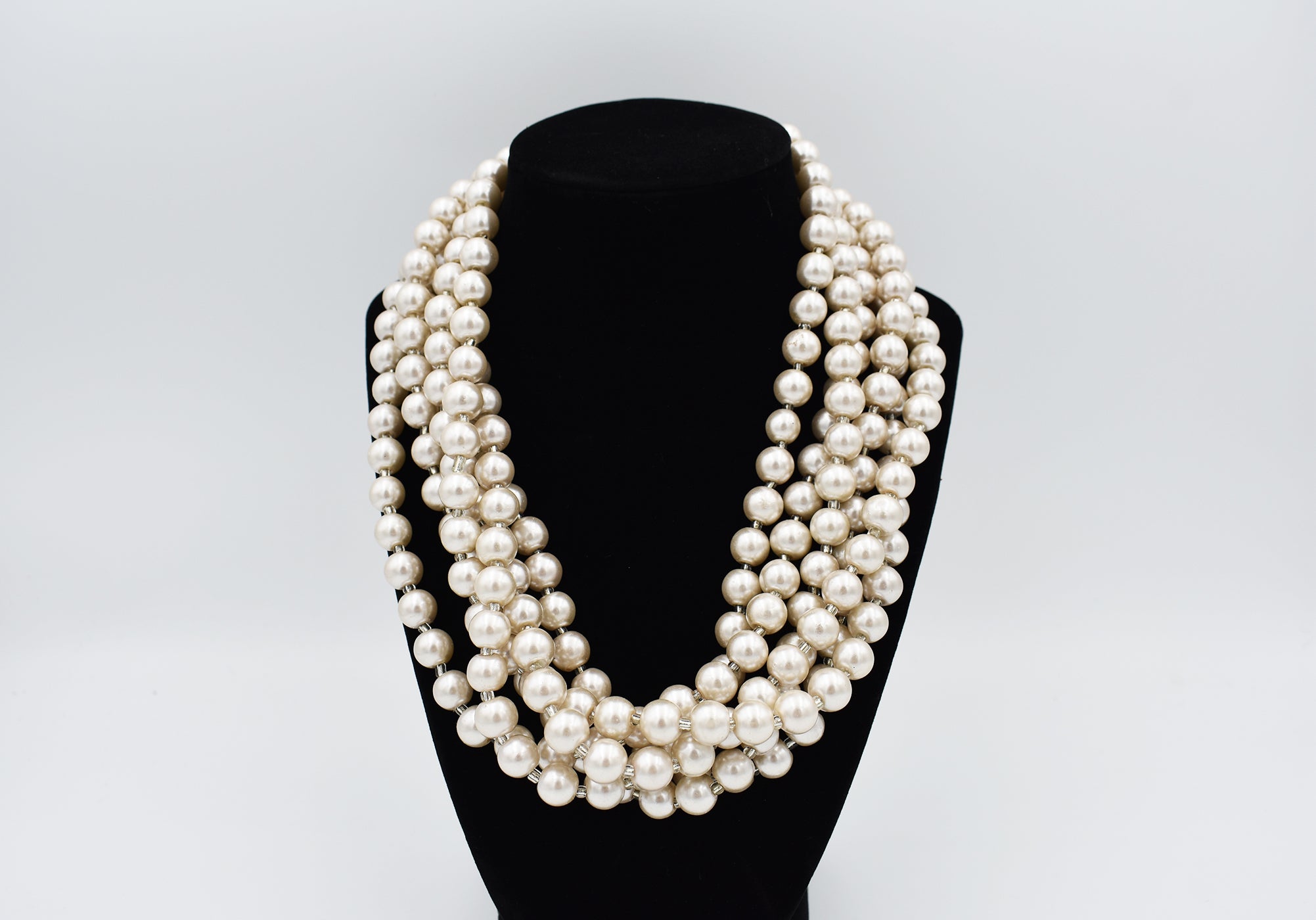 Pearl One-Piece Stack Necklace