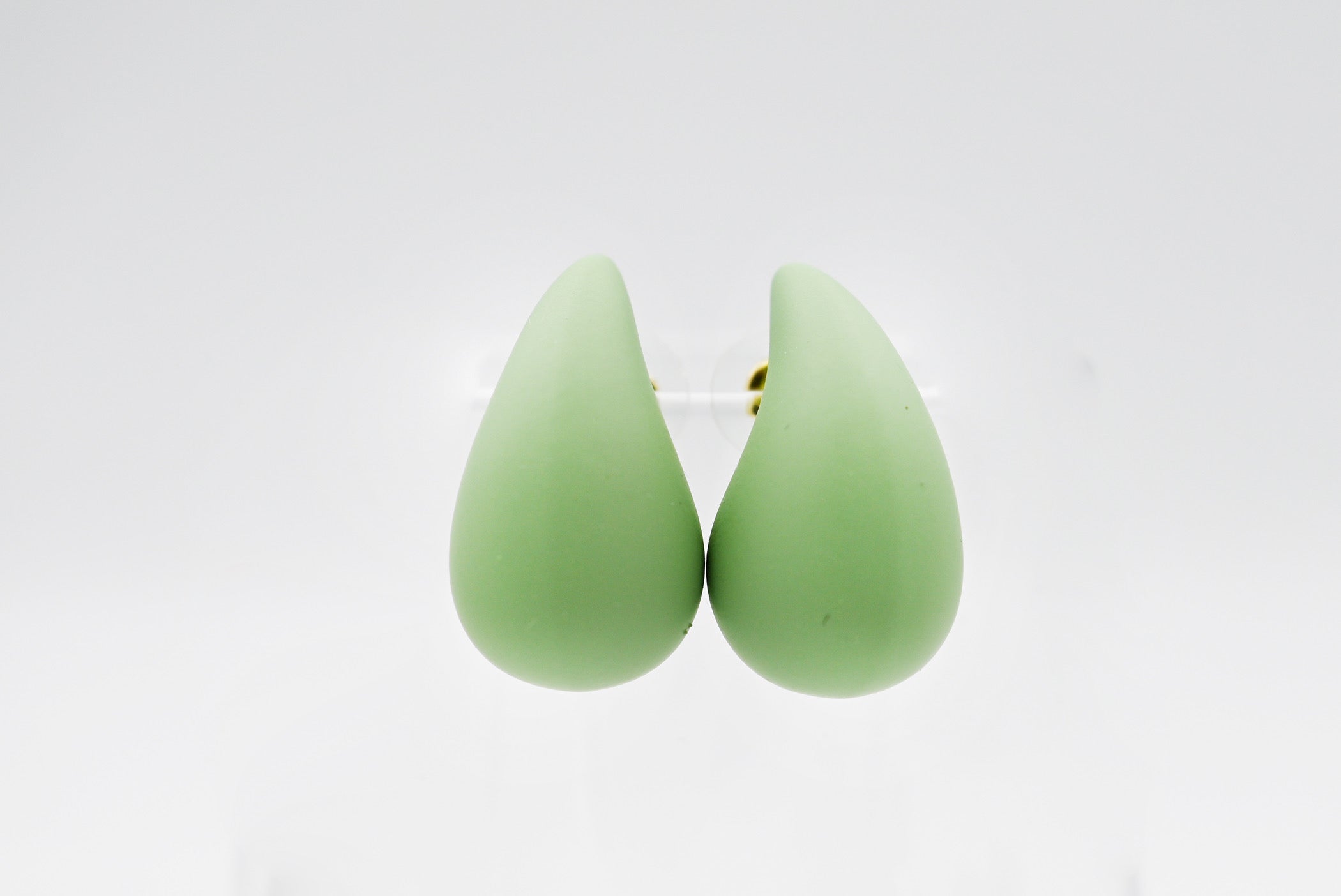 Matte Teardrop Post Earrings